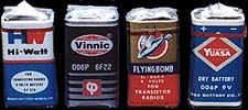 Some transistor radio batteries.