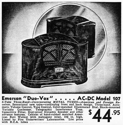 [From a 1936 Emerson brochure]
