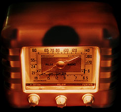 [Real radio glows in the dark]