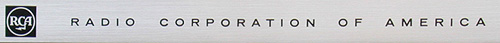 RCA YHS-18J decorative metal strip on cover