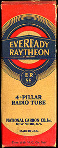 [Eveready vacuum tube box]