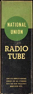 [National Union vacuum tube box]