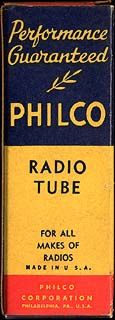 [Philco vacuum tube box]