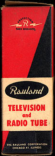 [Rauland vacuum tube box]