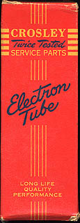 [A red Crosley vacuum tube box]