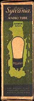 [Sylvania vacuum tube box]