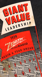 [A page from a 1939 Zenith brochure]